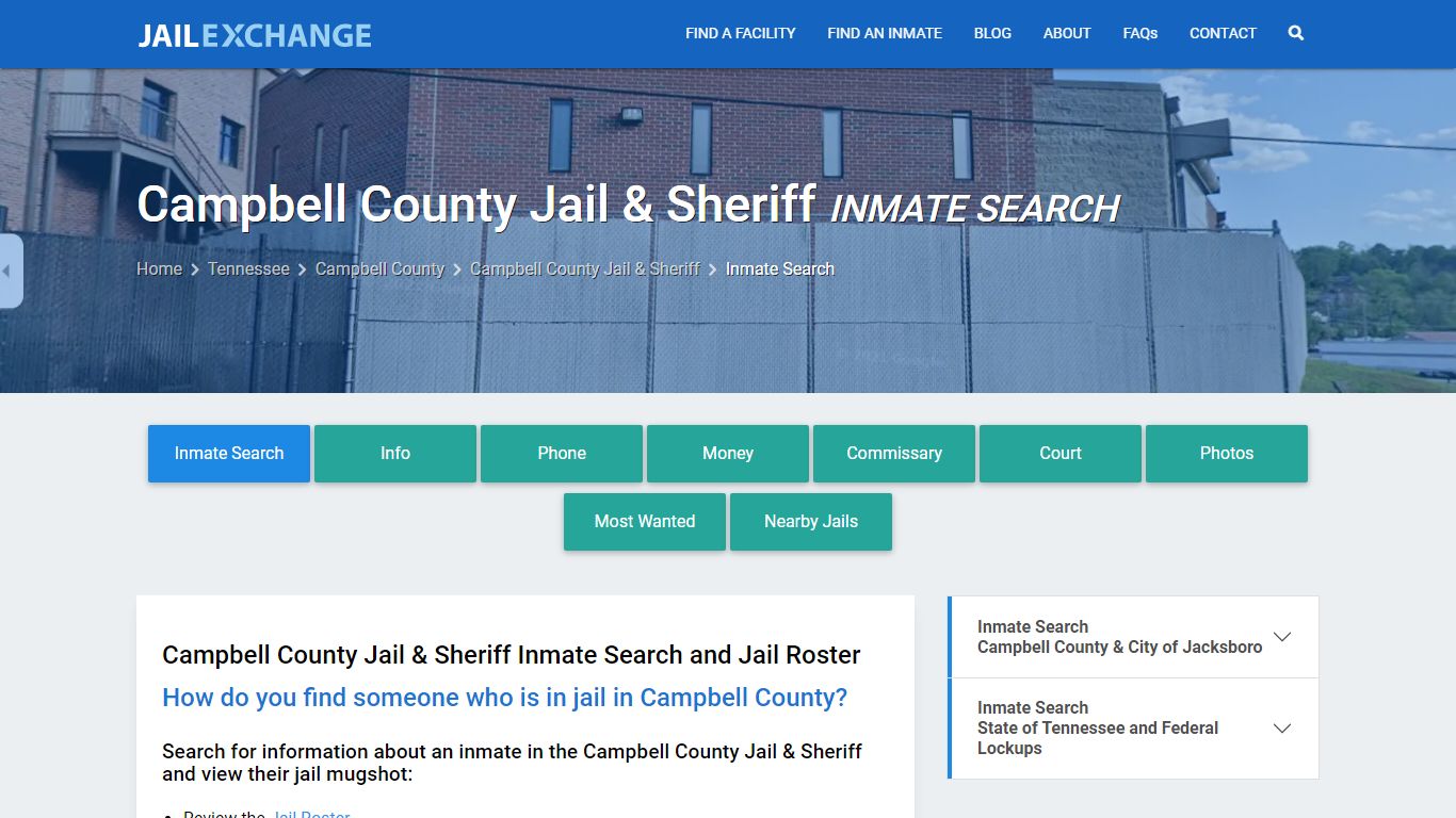 Campbell County Jail & Sheriff Inmate Search - Jail Exchange